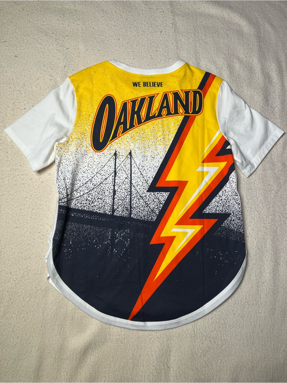 Nike NBA Golden State Warriors Oakland “We Believe” T Shirt Mens M Curry Jersey